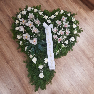 Veniec SRDCE XL živá čačina živé kvety *SRDXL901*