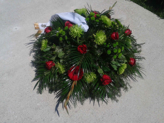 Veniec BOCHNÍK živá čačina a živé kvety *B144*