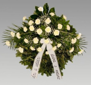 Veniec BOCHNÍK živá čačina a živé kvety *B147*