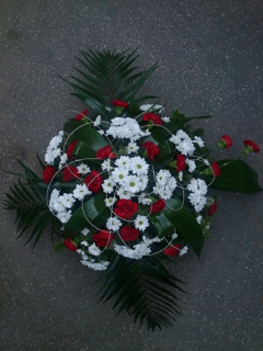 Veniec BOCHNÍK živá čačina a živé kvety *B151*