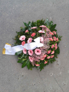 Veniec BOCHNÍK živá čačina a živé kvety *B159*
