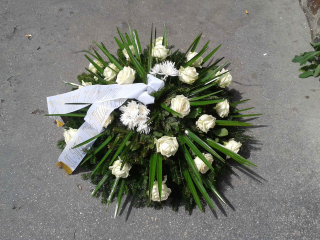 Veniec BOCHNÍK živá čačina a živé kvety *B166*