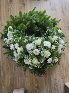 Veniec BOCHNÍK živá čačina a živé kvety *B1147*